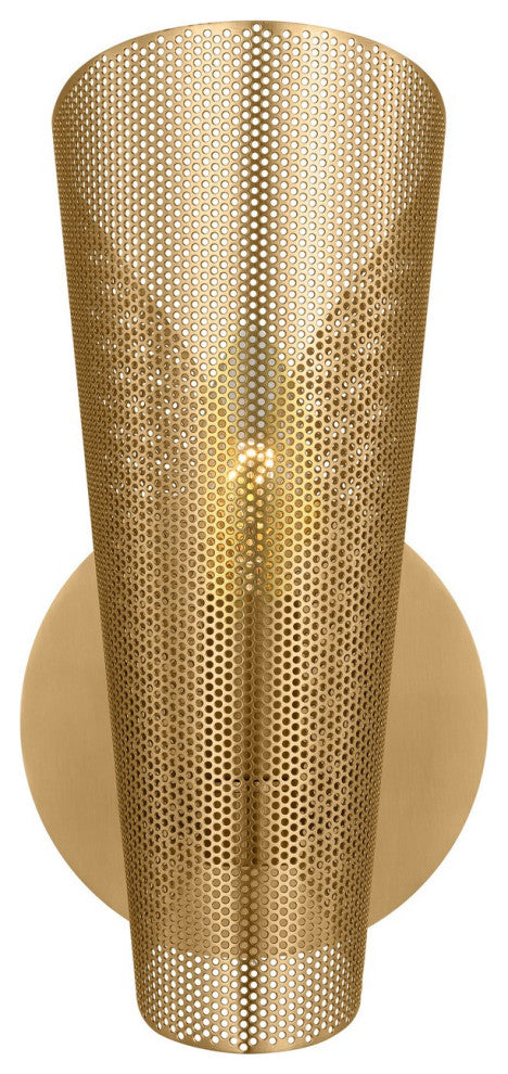 Plivot 1-Light Bath Vanity, Burnished Brass