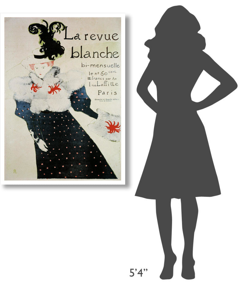 "La Revue Blanche" Digital Paper Print by Henri Toulouse-Lautrec, 31"x42"
