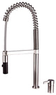 Single Handle Deck Mounted Spring Neck Pull Down Kitchen Faucet