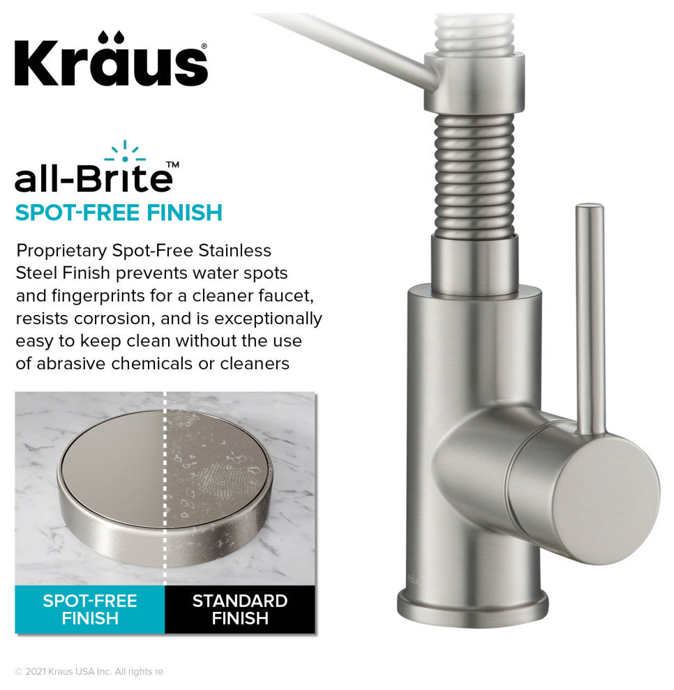 KRAUS Bolden Pull-Down Filter Kitchen Faucet SFS w/ Purita Filtration System