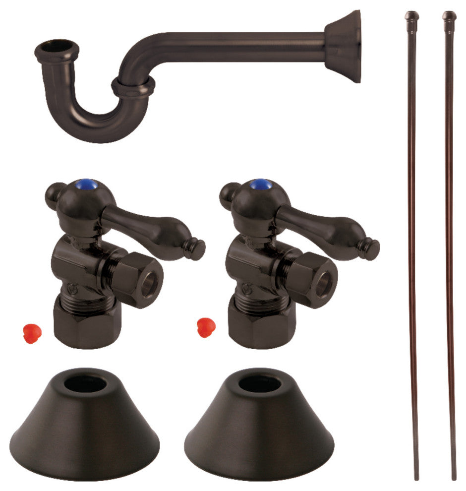 Plumbing Sink Trim Kit, P-Trap, Oil Rubbed Bronze