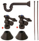 Plumbing Sink Trim Kit, P-Trap, Oil Rubbed Bronze
