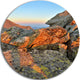 Tatra Mountains Peak, Landscape Photography Round Wall Art, 11"