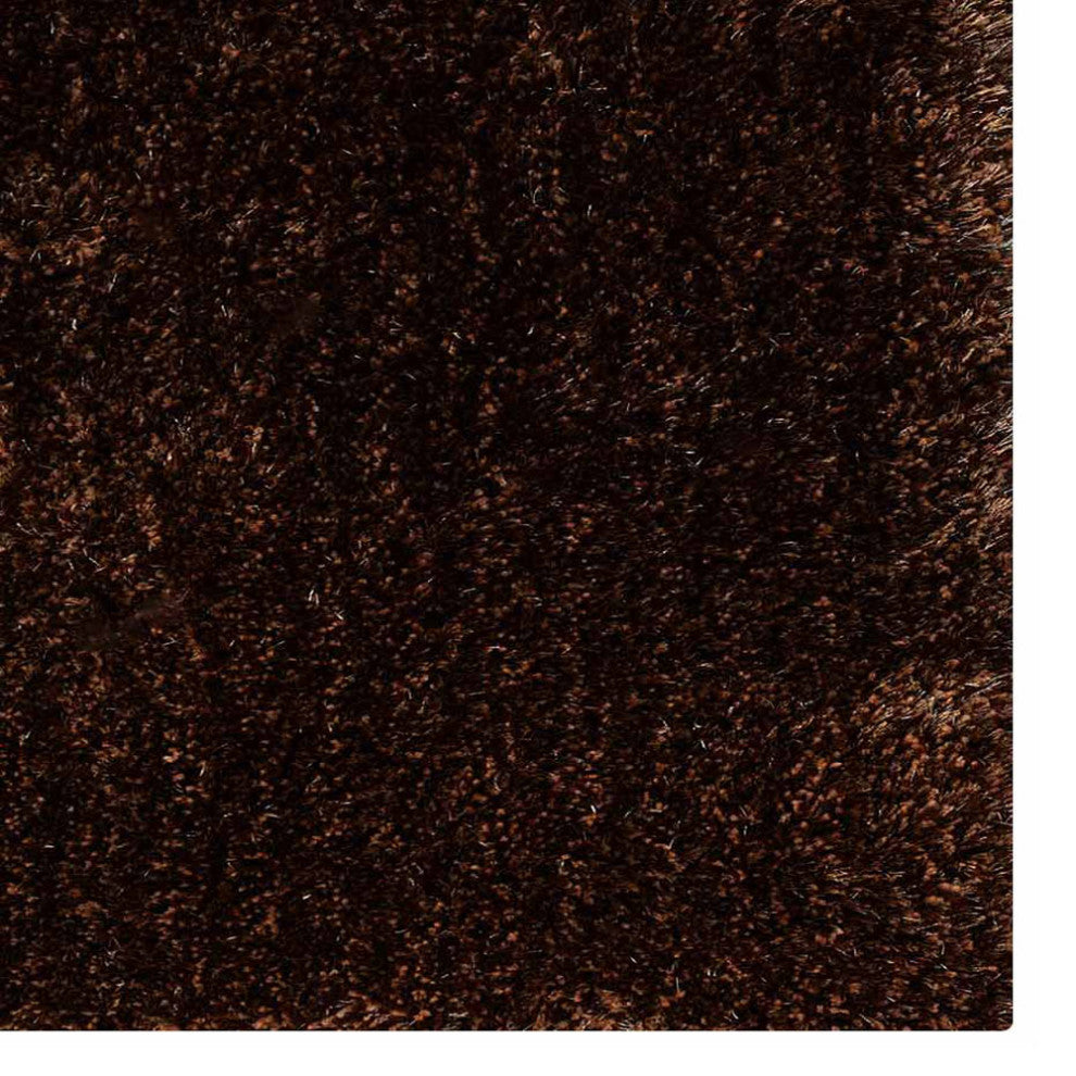 HAND TUFTED SHAG POLYESTER ECO-FRIENDLY AREA RUGS-Beige Brown Color,Solid Design