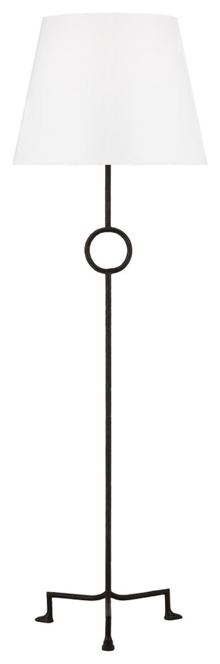 Montour Casual 1-Light Indoor Large Floor Lamp, Aged Iron
