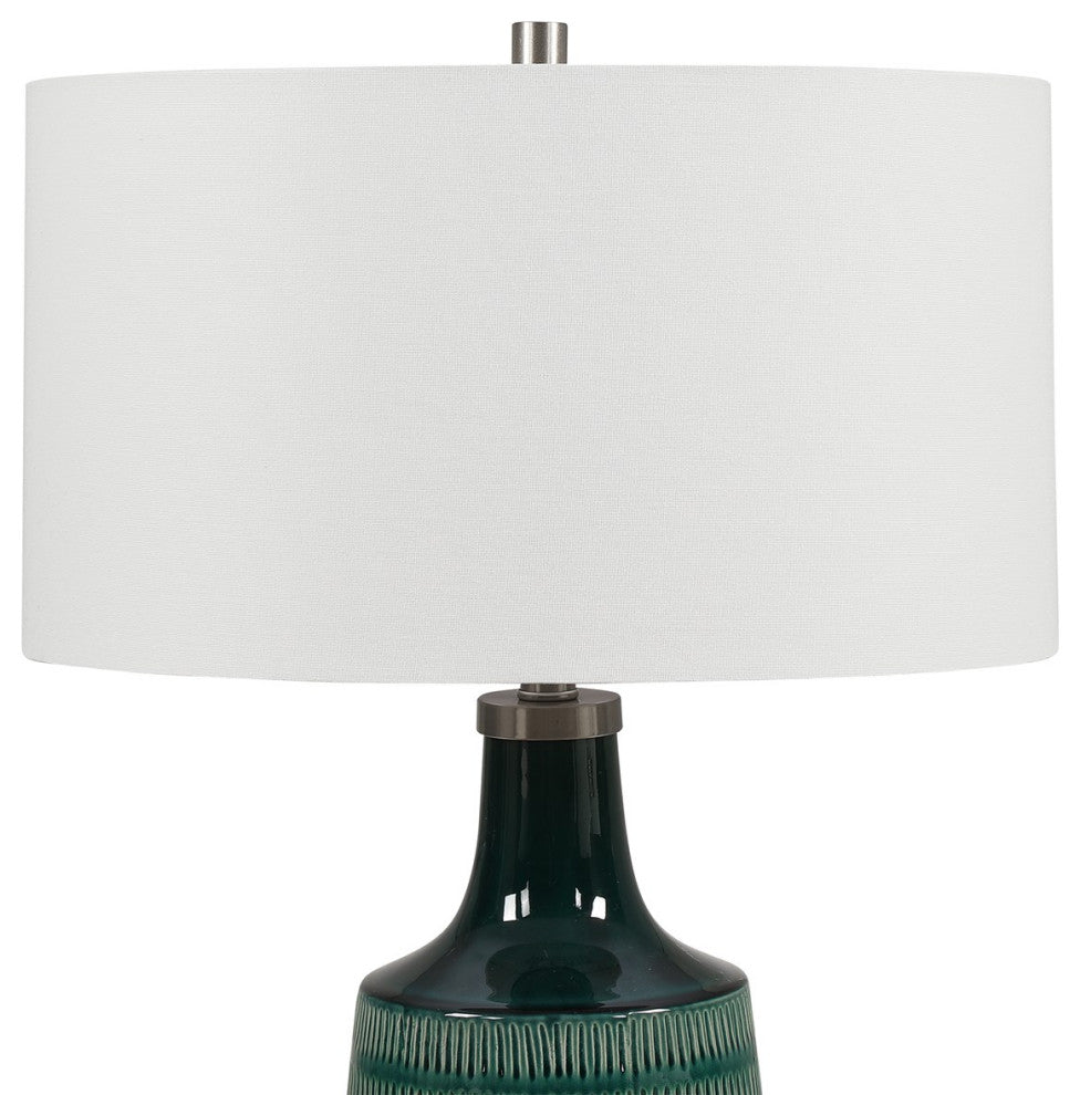 Uttermost Scouts Deep Green Table Lamp 28376-1