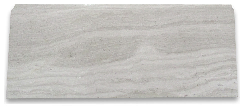 Athens Silver Cream Haisa Light Marble Baseboard Trim Tile 5x12 Polish, 1 piece