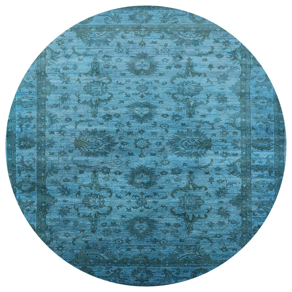 Ahgly Company Indoor Round Mid-Century Modern Area Rugs, 3' Round