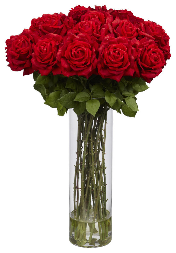 Giant Rose Silk Flower Arrangement