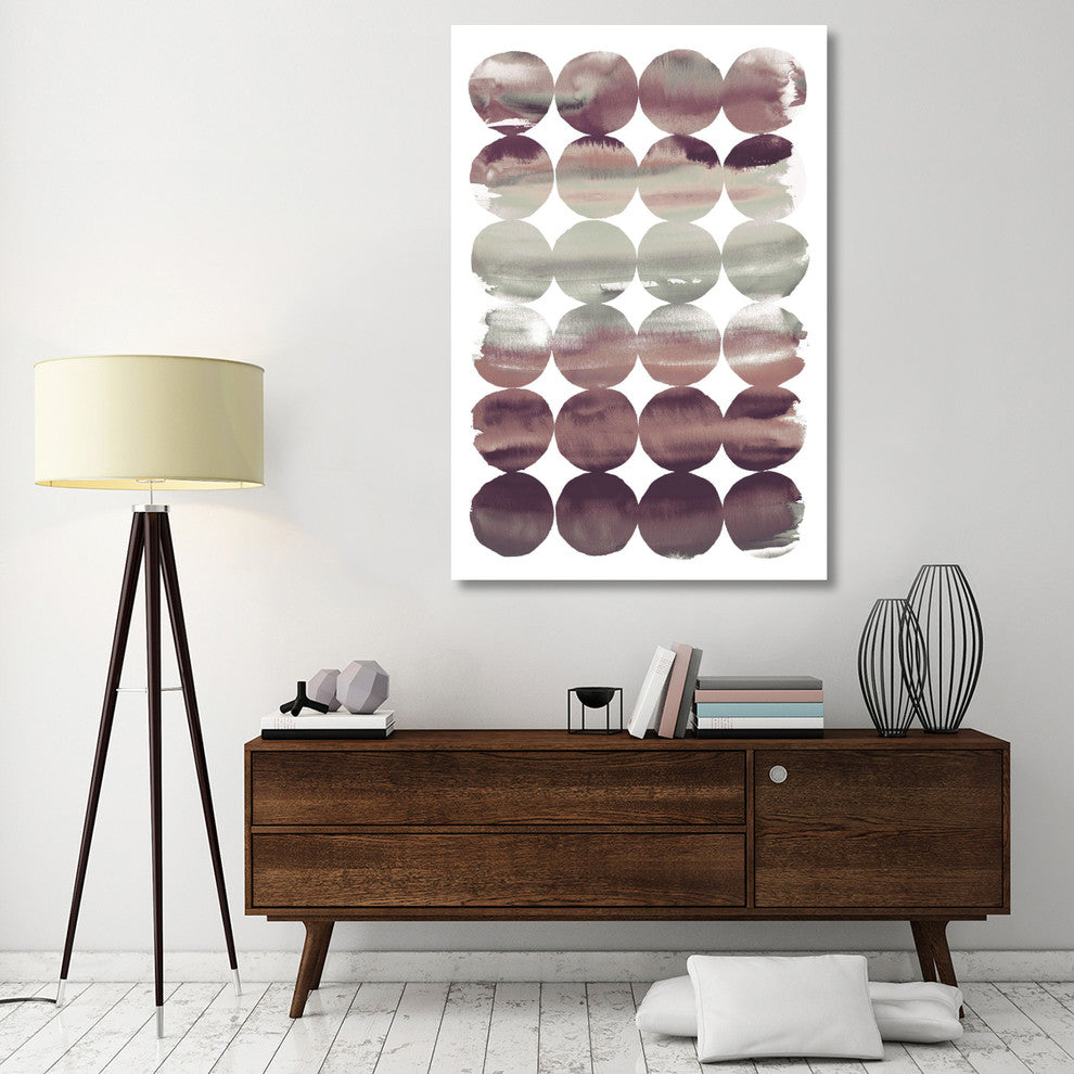 "Summer Dots Plum" Digital Paper Print by Elyse DeNeige, 42"x62"
