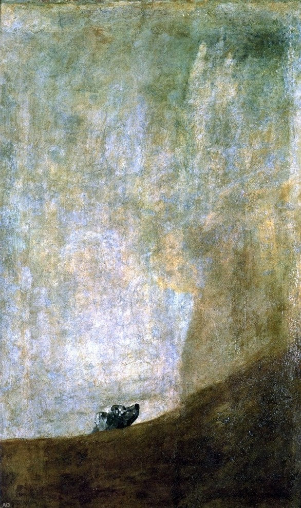 Francisco Jose de Goya Y Lucientes Dog, 18"x27" Gallery Wrapped Canvas Print