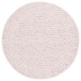 Safavieh Couture Ebony Collection EBN102 Rug, Pink/Ivory, 6' Round