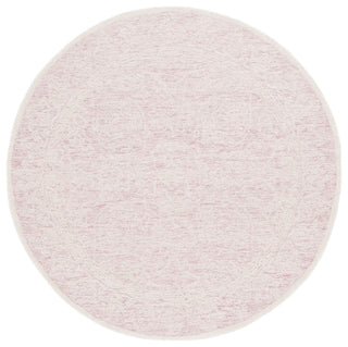 Safavieh Couture Ebony Collection EBN102 Rug, Pink/Ivory, 6' Round