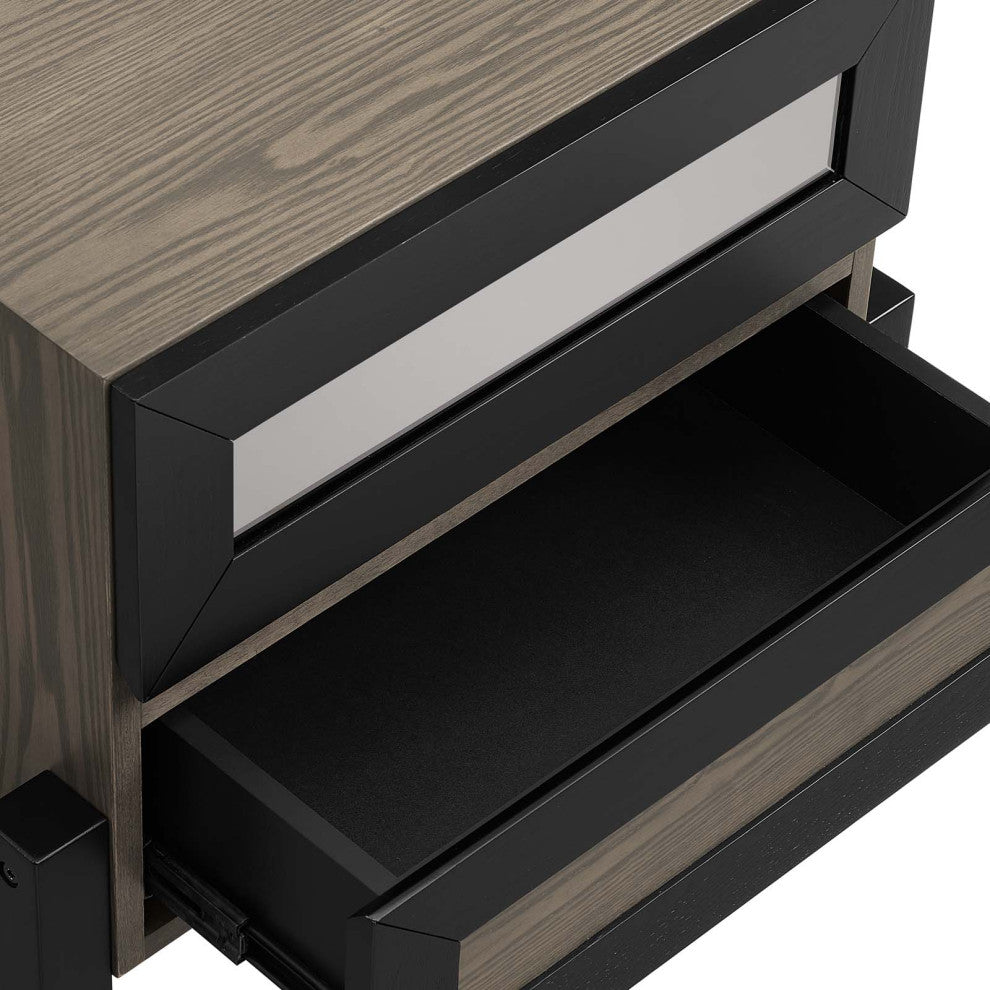 Merritt 3 Piece Bedroom Set, Oak