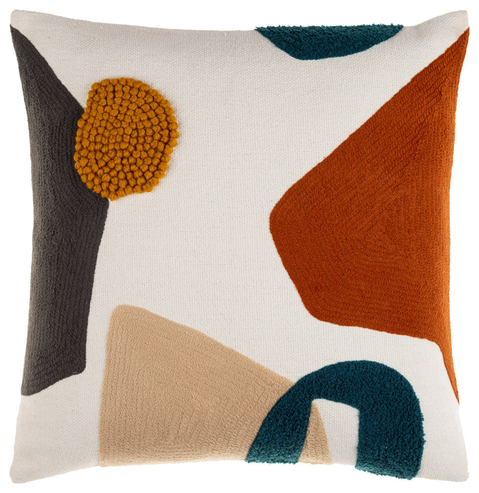 Surya Novel Pillow Shell With Polyester Insert 18"H X 18"W - Cream