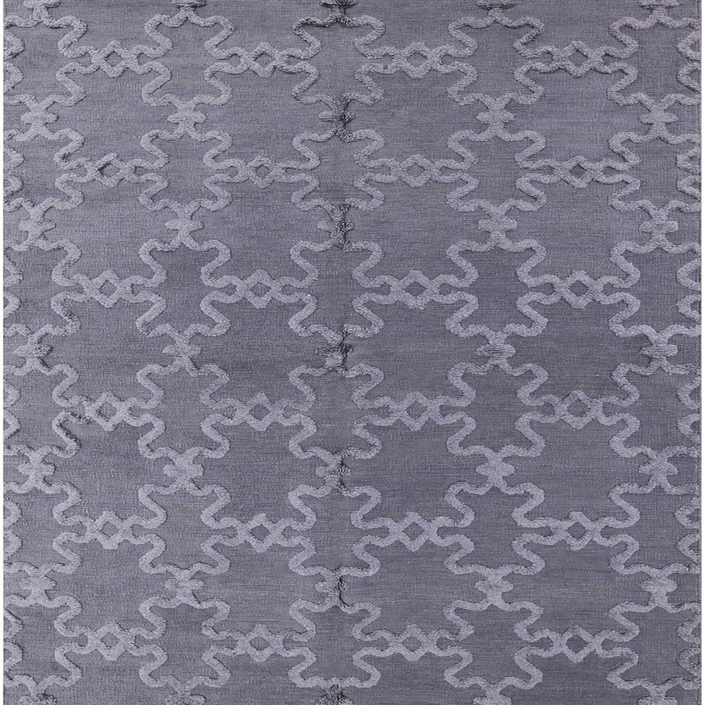 Ahgly Company Indoor Square Mid-Century Modern Area Rugs, 7' Square