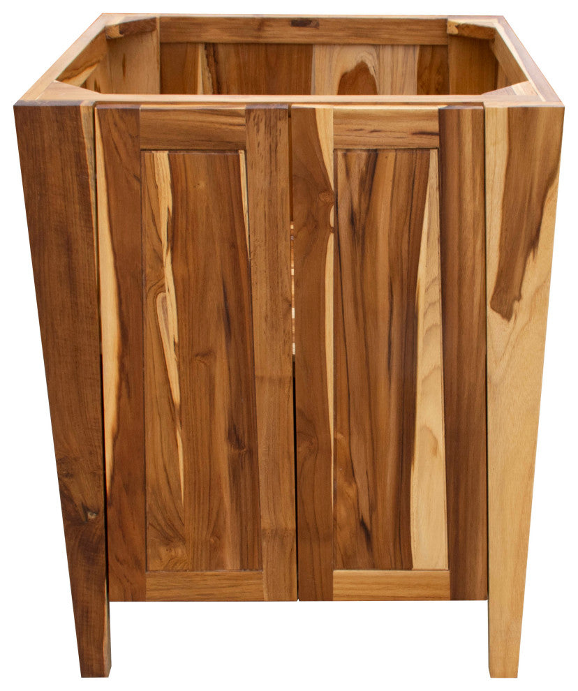 EcoDecors Significado 24" Teak Free Standing Vanity in Natural
