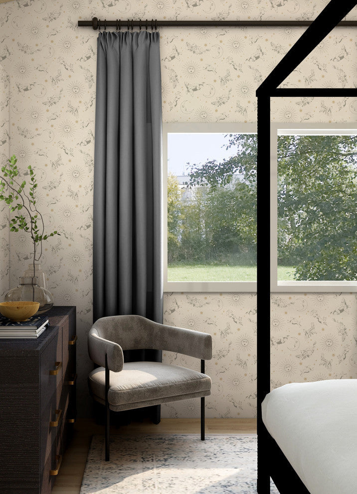 Zodiac Dreams Linen Peel and Stick Wallpaper