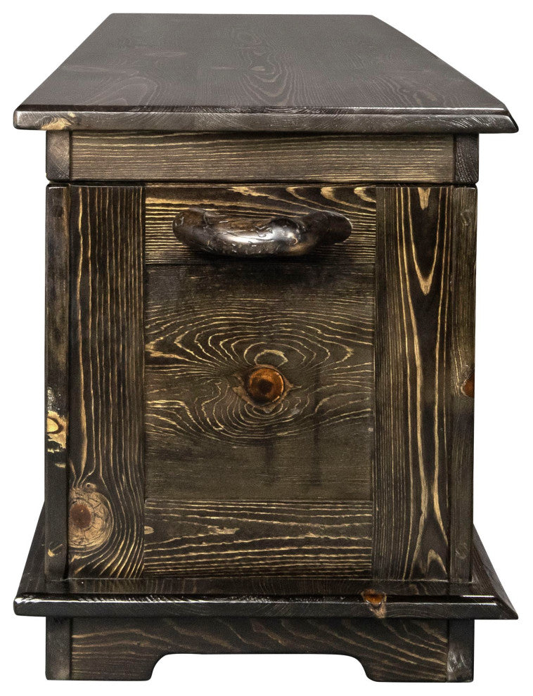 Big Sky Collection Live Edge, 6' Blanket Chest, Jacobean Stain
