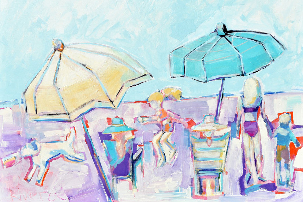 "Letting Loose" Painting Print on Wrapped Canvas, 45"x30"