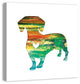 Designs Direct Creative Group Paint Silhouette Dachshund 30x30 Canvas Wall Art