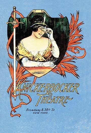 Knickerbocker Theatre - Gallery Wrapped Canvas Art 28" x 42"