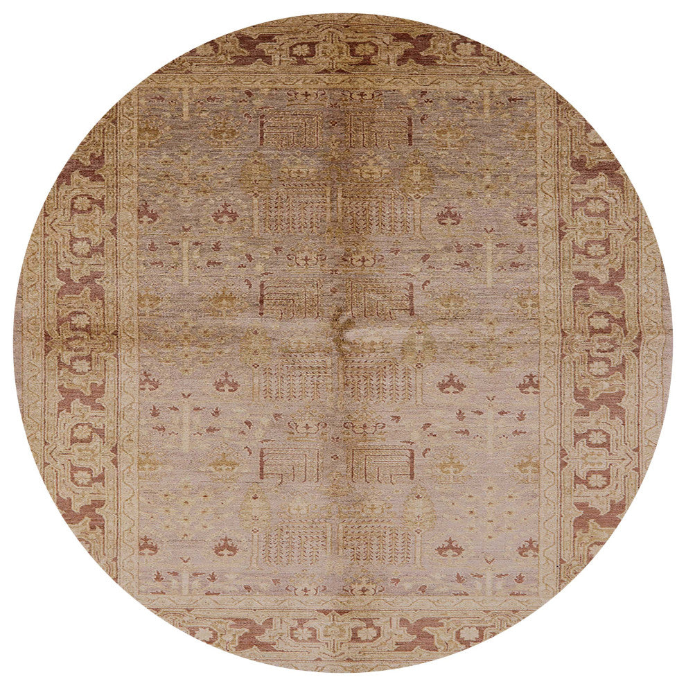Ahgly Company Indoor Round Mid-Century Modern Area Rugs, 3' Round