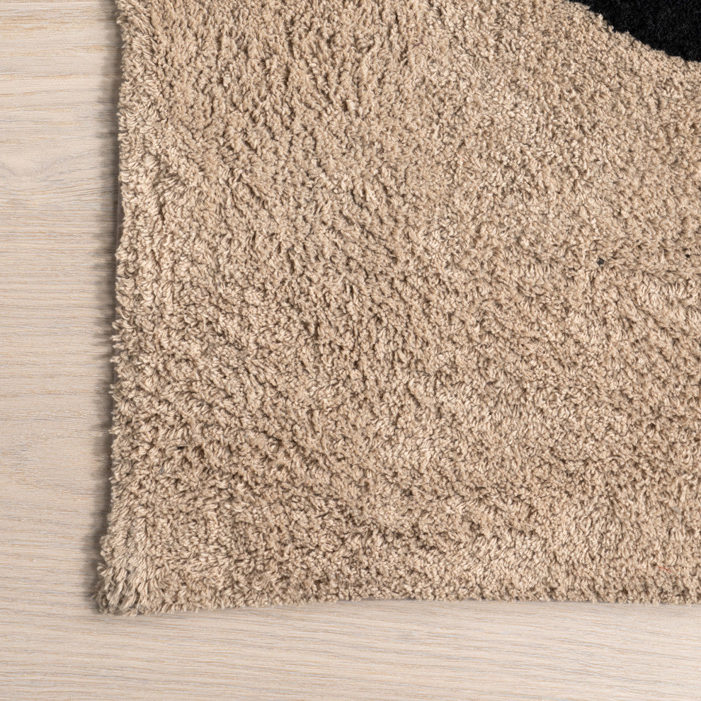 Nuloom Mosby Penguin Washable Kids Rug, Brown 4' x 6'