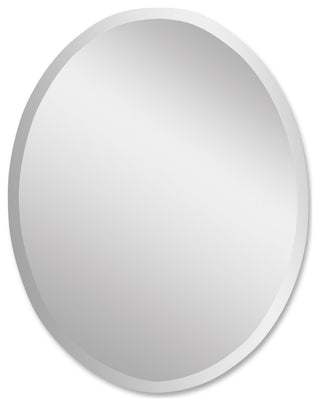 Uttermost 19580 B 22" W x 28" H Oval Frameless Bathroom Mirror - Mirrored