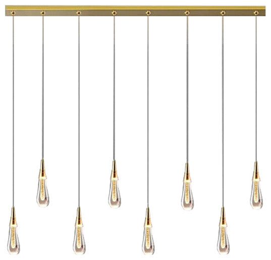 MIRODEMIÂ® Villefranche-sur-Mer Water Drop Design Crystal Chandelier, 8 Lights