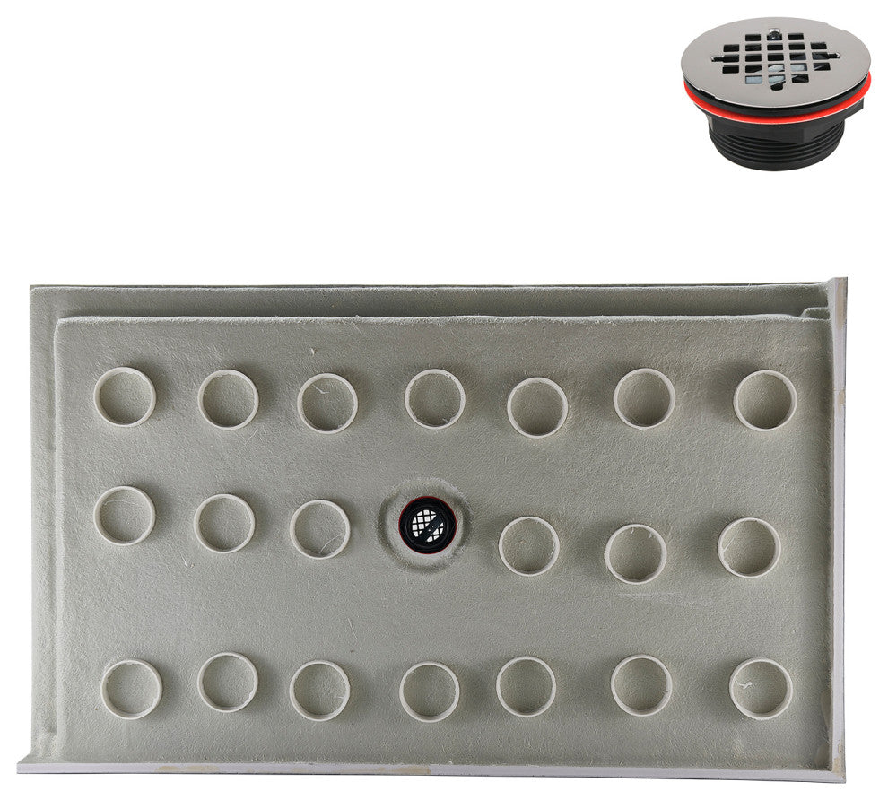 Streamline NT-2244-60BL-CR 60"x36" Shower Base, Drain Included