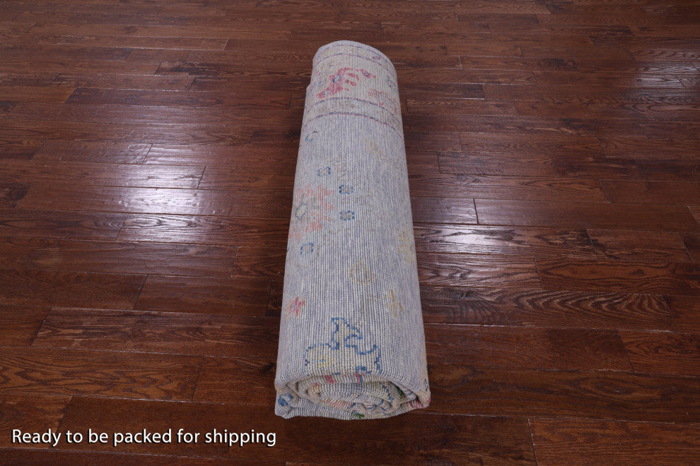 9' 3" X 12' 3" Turkish Oushak Hand Knotted Wool Rug - Q14806