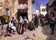 Albert Joseph Franke The Barber-s Shop, Gallery Wrapped Canvas Print, 21"x28"