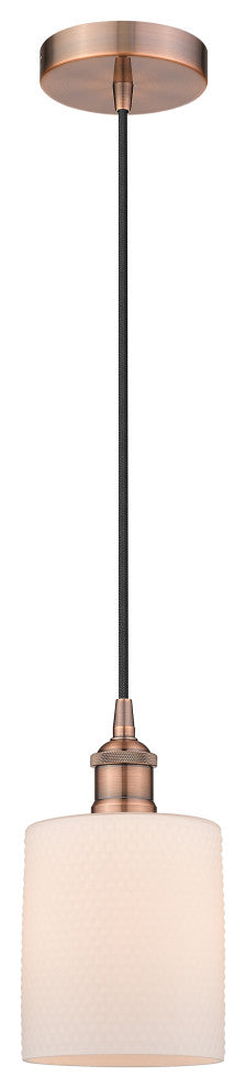Innovations 616-1P-AC-G111-LED 1-Light Mini Pendant, Antique Copper