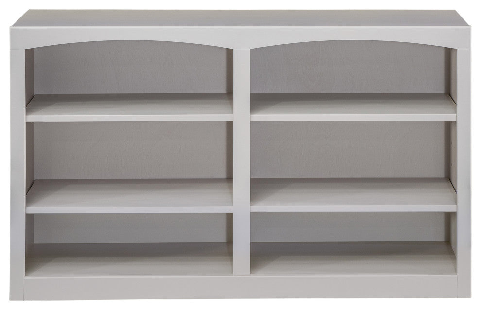 Solid Wood Bookcase, 30"x48", Storm Gray