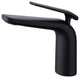 Deck Mounted Single Hole Bathroom Faucet, Matte Black
