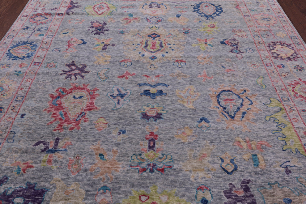 Turkish Oushak Hand Knotted Wool Rug 8' 3" X 10' 2" - Q14837