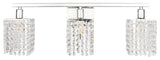 Elegant Lighting LD7010 Phineas 3 Light 24"W Bathroom Vanity - Chrome