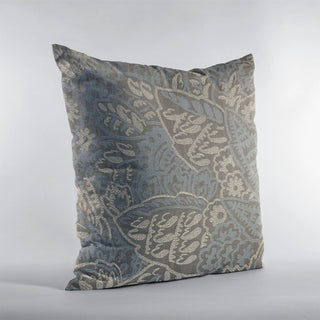 Plutus Blue Festive Jacquard Luxury Throw Pillow, 26"x26"