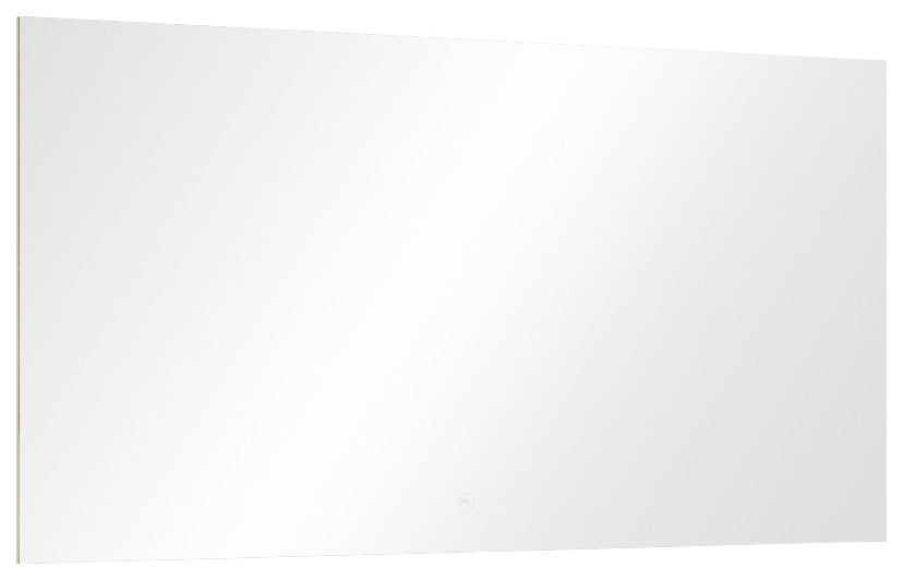 Backlit 3-Color LED Mirror for Bathroom, Anti-Fog Dimmable, 60x36