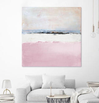 Pink Sea Abstract - 84 x 84 by Lanie Loreth