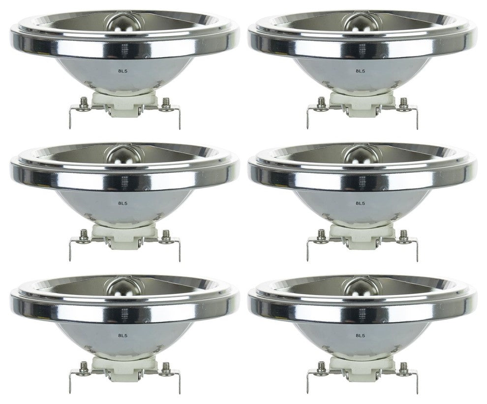 6 Pack Sunlite 75 Watt, 24 Flood, Ar111 Aluminum Reflector, G53 Base