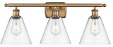 Innovations 516-3W-BB-GBC-82-LED 3 Light Bath Vanity Light, Brushed Brass