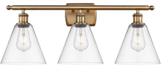 Innovations 516-3W-BB-GBC-82-LED 3 Light Bath Vanity Light, Brushed Brass