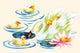 Swan and Babies - Gallery Wrapped Canvas Art 28" x 42"