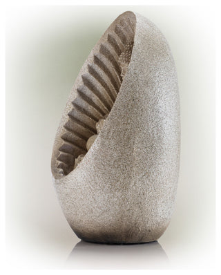 Alpine Buddha Tabletop Fountain With LED Light, 11" Tall