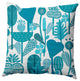 Flower Forest Decorative Throw Pillow, Explorer Blue, 16"x16"