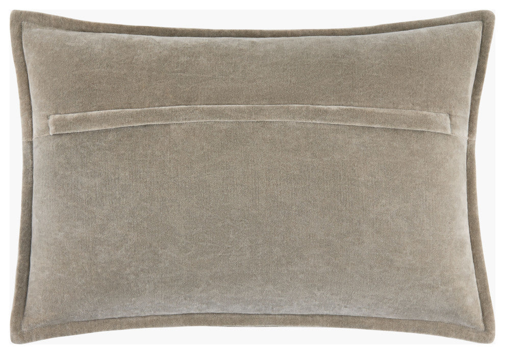 Galey Alix x Livabliss Karling GAKA-001 Pillow, Taupe, 13"L x 20"W, Down Insert