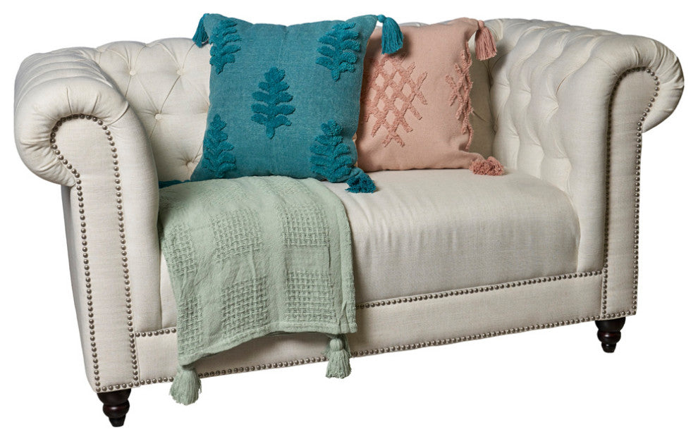 Charming Light Blue Throw Blanket, Jade
