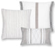 Luxe Stripe Pebble Indoor/Outdoor Performance Pillow, 20"x20"